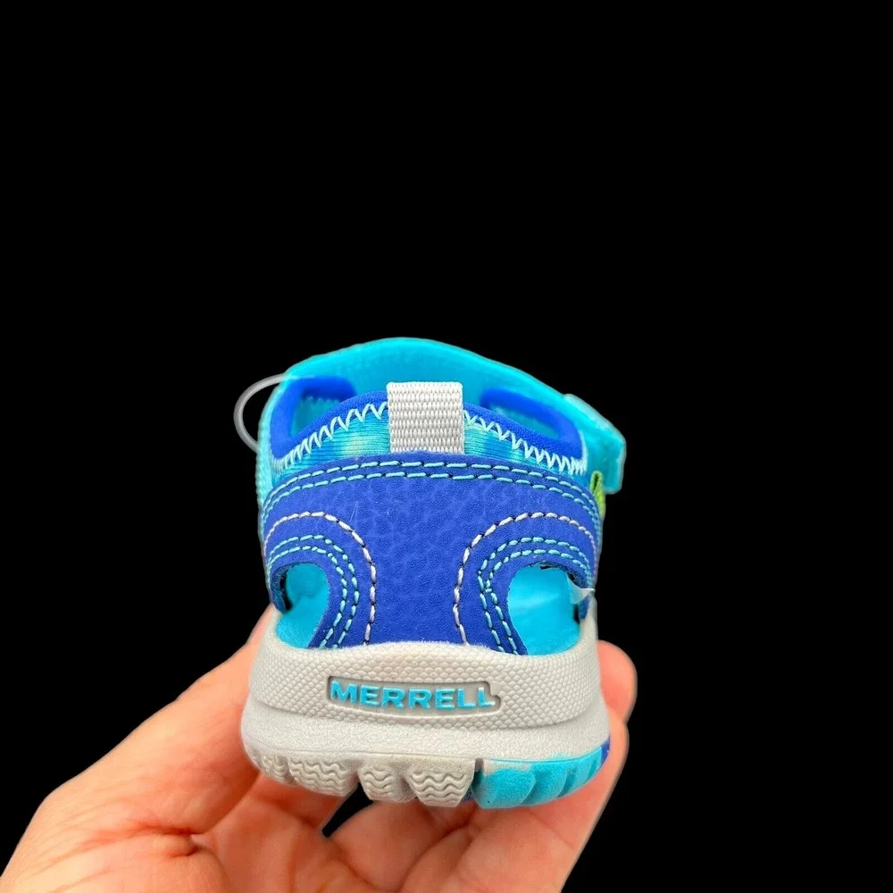Merrell Baby Girls‎ Closed Toe Sandals Sz 5.5 Wide Aqua Turquoise Water Friendly